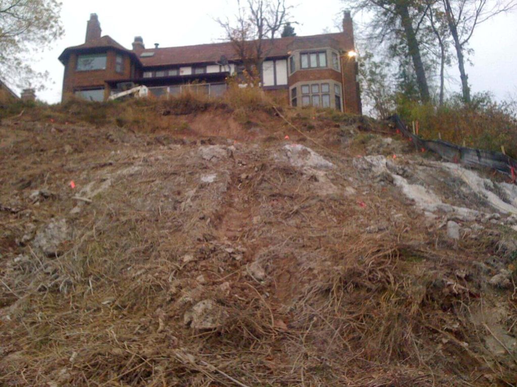 GreenLoxx - Bluff Stabilization - Lake Michigan - Wisconsin - BEFORE
