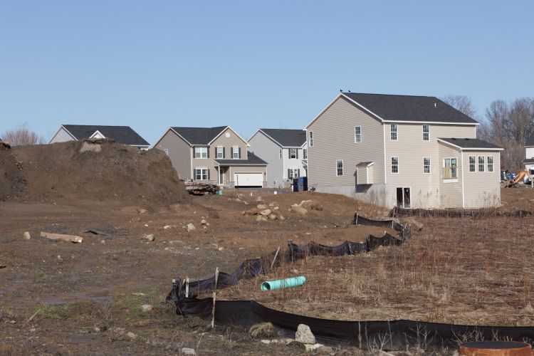 New Homes Silt Fence and Construction Site Building Debris