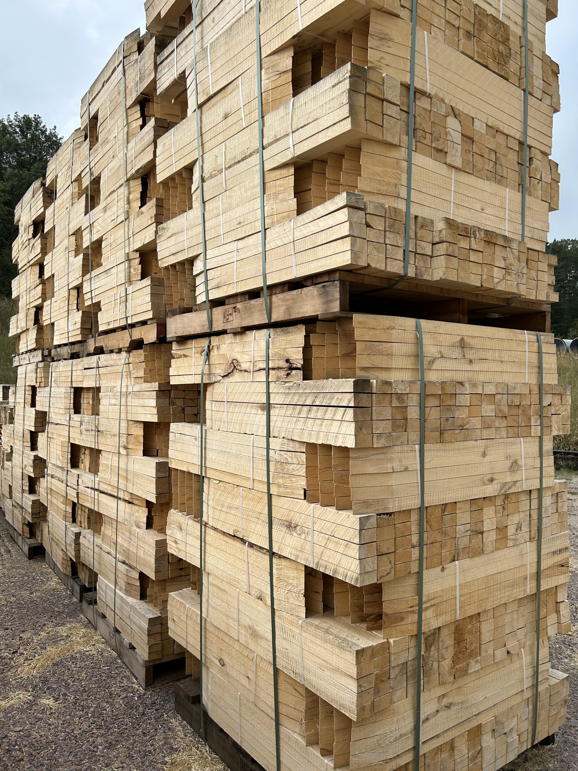 Palletised MKB inventory ready for distribution