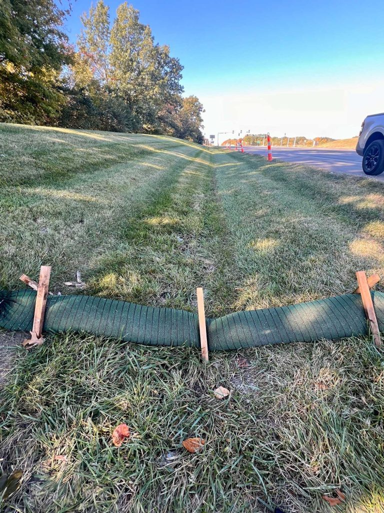 SiltSoxx RH Rice Hull Filter Sock Check Dam