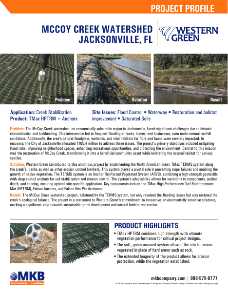 Mccoy Creek Watershed project profile