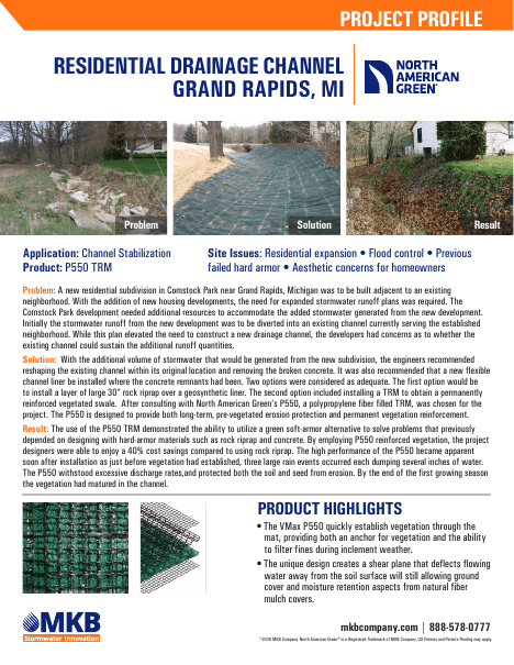 Residential Drainage Channel project profile
