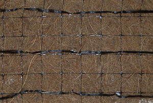 Coconut erosion control blanket C Close up