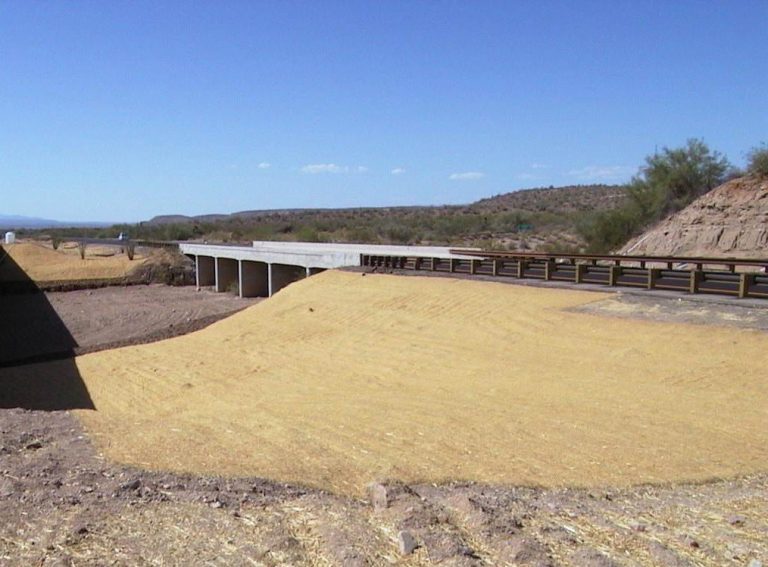 Excelsior erosion control blanket Bridge Abutment