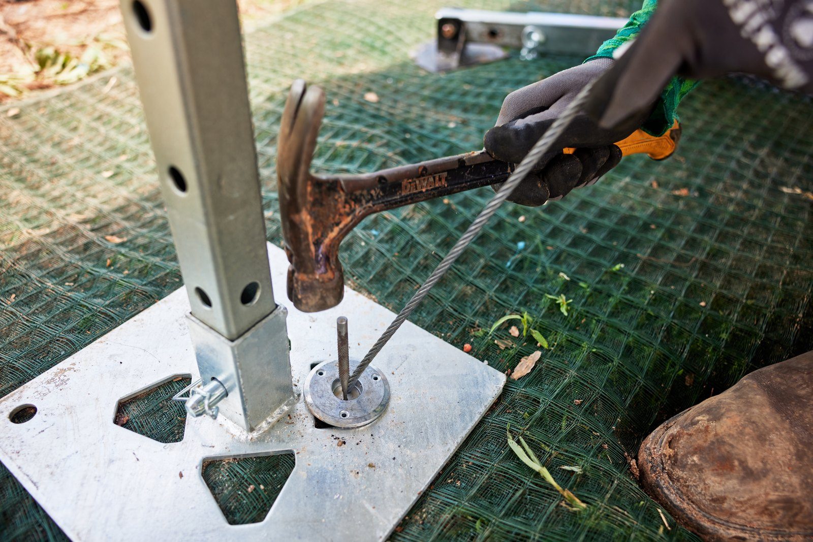 Falcon anchors installed in the field