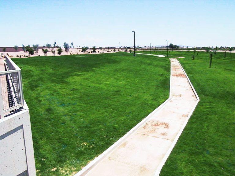 Turf reinforcement mat Pp5 in a channel